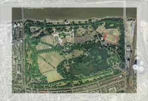 Battersea Park google-earthed